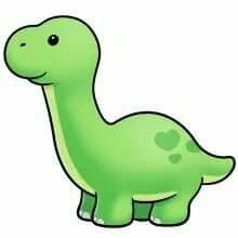 a green dinosaur with hearts on it's chest