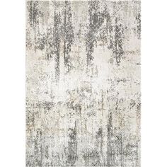 an abstract rug with grey and white colors