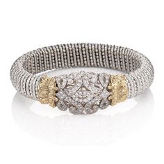 The Queen of Vahan bracelets!  Serious arm candy. Vahan Bracelets, Nolan Miller Jewelry, Bracelets Style, Silver Diamond Bracelet, Gold Diamond Bracelet, Art Deco Bracelet, Diamond Bangles Bracelet, Bracelets Gold Diamond, Wide Bracelet