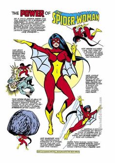 an advertisement for the power of spider - woman