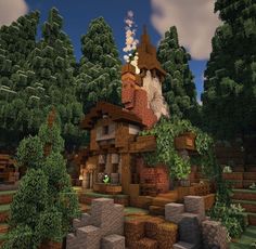 Build Aesthetic, Minecraft Cabin, Minecraft Building Guide, Aesthetic Youtube