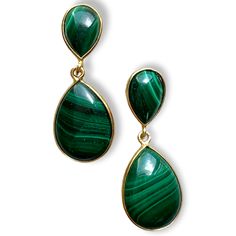 We confess, malachite was not a stone we instantly took to. We can't explain why, but we're making up for lost time. We now gravitate towards the variegated look that adds a sophisticated feel to any out fit. Details: Post fastenings for pierced ears. Size: Drop: ~ 1.5" (4 cm) Material: Malachite, gold plated Lost Time, Fit Details, Green Stone, Showcase Design, Pierced Ears, Ear Piercings, Simple Designs, Circles, Classic Design