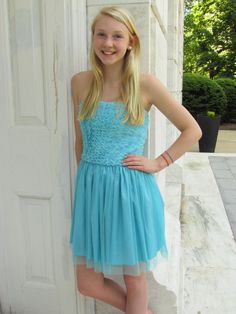 GONE GAGA over the MARIANNE dress in Robin Egg Blue Teen Party Dresses, School Formal, Robin Egg Blue, Wearing Color, Teen Party, Robins Egg Blue, Bat Mitzvah, Dress Codes, Party Dresses