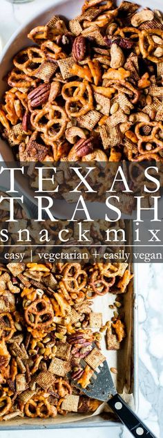 the cover of texas trash snack mix