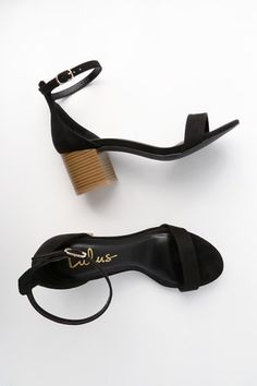 Women's Vegan Shoes, Vegetarian Boots, Heels, Sandals | Lulus.com Fall Sandals With Padded Heel And Round Toe, Casual Heels With Heel Strap For Fall, Casual Fall Heels With Heel Strap, Black Sandals With Stacked Heel For Fall, Casual Black Heels With Contrasting Heel Counter, Black Sandals For Work In Fall, Casual Heels With Contrasting Heel Counter For Fall, Fall Workwear Sandals With Round Toe, Low Heel Cushioned Heels For Fall