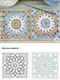 Types Of Granny Squares Free Pattern, Granny Square Types, Granys Square Pattern, Crochet Flower Granny Square Pattern, Granny Square Crochet Patterns Free, Crochet Bedspread Pattern, Crochet Easy, Crochet Bedspread, Crochet Design Pattern