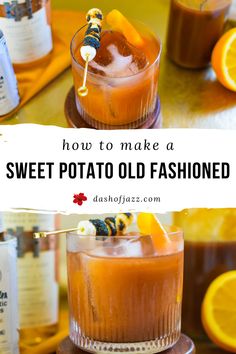 how to make a sweet potato old fashioned cocktail