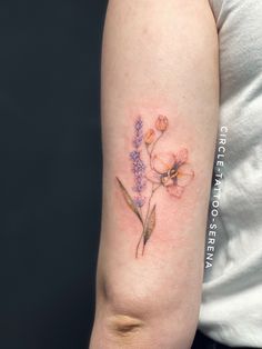 Orchid Tattoo Lavender Colortattoo Lavender And Orchid Tattoo, Lavender Orchid Tattoo, Color Orchid Tattoo, Orchid Tattoo Color, Pastel Flower Tattoo, Ladybird Tattoo, Sick Tattoos