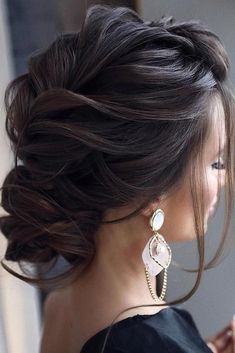 Peinados Medium Length Hair Straight, Curly Wedding Hair, Trendy Wedding Hairstyles, Bridal Updo