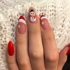 Snowman Nails, Easy Nails, Christmas Nail Designs, Nailed It