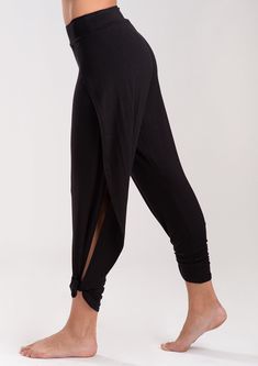 Made from our finest heavy weight jersey, these boho pants offer versatility, function and style. You can wear open or tied up for a jogger look. Fabric & Fit Moisture wicking, ultra soft active jersey. 95% Rayon 5% Spandex. Gentle or hand wash in cold water. Lay flat or line dry. 29" inseam measuring from a small. XS 0-2, S 2-4, M 6-8, L 10-12, XL 14-16. Cheap Black Yoga Trousers, Cheap Yoga Trousers For Loungewear, Cheap Black Yoga Pants, Affordable Black Yoga Pants For Loungewear, Cheap Black Versatile Yoga Pants, Cheap Versatile Black Yoga Pants, Cheap Black Yoga Pants For Training, Affordable Full-length Yoga Bottoms, Cheap Yoga Trousers