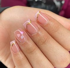 Acrylic Overlay Nails Short Designs, Uñas Delicadas Y Sencillas, Acrylic Overlay Nails Short, Overlay Nails, Nail Board, Nails Yellow, Romantic Nails, Simple Gel Nails, Cute Acrylic Nail Designs