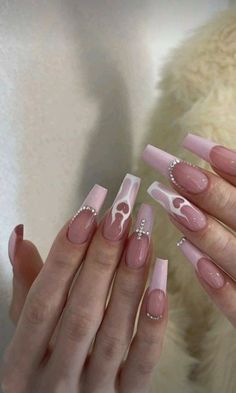 Vogue Nails, Nail Trend, Nails Now, Simple Acrylic Nails, Trend 2024, Pink Acrylic Nails, Crystal Nails