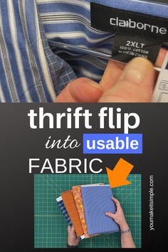 How to Upcycle Button-Up Shirts for Quality Fabric – A DIY Guide Upcycled Fabric Crafts, Upcycle Old Shirts Diy, What To Make With Old T Shirts, Thrifted Sewing Projects, Upcycle Clothes Sewing, What To Do With Old T Shirts, T Shirt Thrift Flip, Thrift Flip Dress, Recycled Fashion Clothes