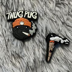 This Order Comes With One “Thug Pug” And One Blunt Charm! Check Out My Closet For More Charms! Bundle To Save $$! Message Me For A Custom Order! Tags: Clog Charms, Shoe Charms, Jibbitz, Jibbits, Bundle, Stocking Stuffers Crocs Brown, Brown Orange