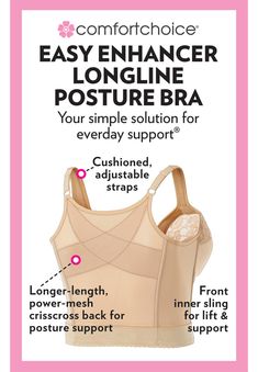 A unique inner sling creates a cushioned crisscross band that comfortably lifts and separates. A full front-hook closure easily opens and closes, Posture Bra, Posture Support, Platinum Credit Card, Corset Bra, Gift Card Number, Unlined Bra, Longline Bra, Wireless Bra, Bra Shop