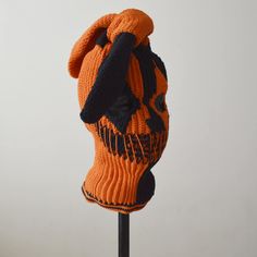 Halloween Streetwear Balaclava Mask, Halloween Balaclava Mask For Streetwear, Ski Mask Crochet, Crochet Creepy, Mask Crochet, Rabbit Hat, Halloween Hat, Knitted Balaclava, Creepy Clown