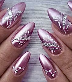 Fall French Nails Unique Nail Designs Classy, Unique Nail Designs, Gel Nail Art Designs, Finger Nail Art, Fall Nail Art Designs, Fancy Nails Designs, Stylish Nails Designs, Nails Design With Rhinestones