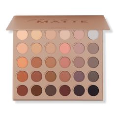 Gone Matte Pressed Powder Palette - ColourPop | Ulta Beauty Best Matte Eyeshadow Palette, Cream Duvet, Powder Palette, Matte Eyeshadow Palette, Pink Pillow, Eyeshadow Palettes, Matte Eyeshadow, Pressed Powder, Neutral Palette