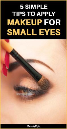 How To Make Up Small Eyes, Eye Makeup Tutorial For Small Eyes, Eye Makeup Small Eyes, Makeup Tips For Small Eyes, Small Eyes Makeup, Eye Makeup For Small Eyes, Makeup For Small Eyes, Winter Beauty Tips, Daily Beauty Tips