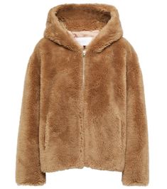 Made from plush wool, this jacket from Yves Salomon's Meteo line is a hooded design with a zipped front. | Yves Salomon Meteo hooded wool jacket Scandi Chic, Outfitters Clothes, Structured Jacket, Yves Salomon, Hooded Faux, Fashion Top Outfits, Urban Outfitters Clothes, Warming Up, Warm Hug