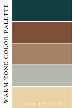 the color palette for behrranding is brown, green, and beige with white lettering