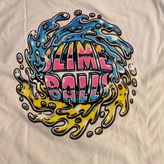 a t - shirt with the word time radio painted on it