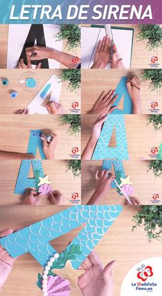 the instructions to make a mermaid tail with paper