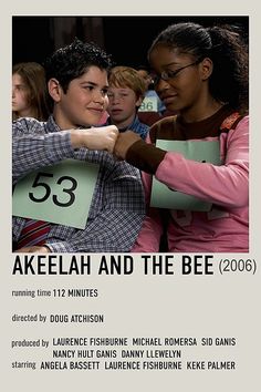 an advertisement for the movie 53 akakelah and the bee with two people pointing at each other