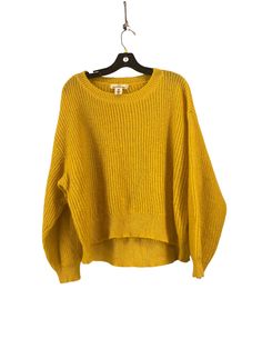 Brand: H&M Style: SWEATER Color: YELLOW Size: M SKU: 186-186299-5499 CONDITION: GENTLY USED Yellow Long Sleeve Sweatshirt For Fall, Yellow Ribbed Long Sleeve Sweater, Yellow Long Sleeve Ribbed Sweater, Yellow Crew Neck Sweatshirt For Fall, Mustard Casual Sweatshirt For Fall, Casual Mustard Sweatshirt For Fall, Yellow Ribbed Sweater For Winter, Yellow Ribbed Sweater For Fall, Casual Yellow Ribbed Sweater