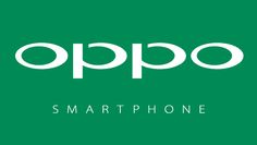 the oppo smart phone logo is shown in white on a green background with words