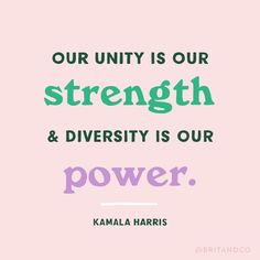 a pink background with the words our unit is our strength and diversity is our power