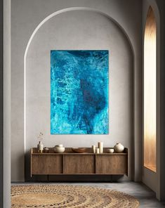 Big Blue Iii, Painting by Nina Brandhoff Artmajeur The Big Blue, Blue Painting, Big Blue, Blue