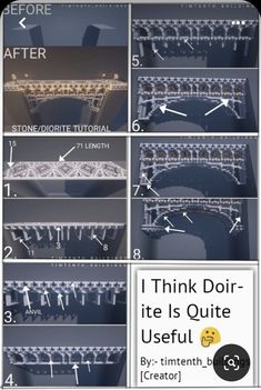 the instructions for how to build a bridge in 3ds max and photoshopped