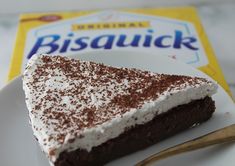 a piece of chocolate cake on a white plate