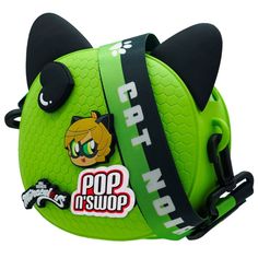 Discover a blend of style, functionality, and a touch of Miraculous magic with the Cat Noir Green Crossbody Bag. Tailored for fans who adore a splash of adventure and personal flair, this accessory takes you on a journey straight out of the world of Miraculous Ladybug. At the heart of this bag's charm is the unique "Pop n' Swop" badge system. Four clip-on badges come with it, each resonating with the vibrant universe of Ladybug and Cat Noir. Whether you want to sport the stealth of Cat Noir or t Green Crossbody Bag, Stylish Purse, Whimsical Cats, Bag Stand, Cat Paw, Backpack Straps, Cat Paws, Cat Noir, Lady Bug