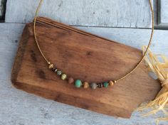 Boho Necklaceearth Mother Necklaceshort Necklacesimple - Etsy Bohemian Everyday Necklaces With Spacer Beads, Czech Glass Necklace, Earth Mother, Mother Necklace, Hippie Necklace, Mothers Necklace, Necklace Simple, Bohemian Necklace, Necklace Beaded