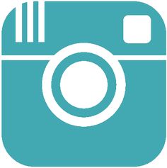 an instagram icon with a camera in the bottom right hand corner, black and white