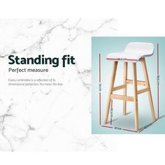 the stool is shown with measurements for each seat and footrest, along with an additional height