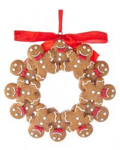 PRICES MAY VARY. Kurt Adler Gingerbread Boy Wreath Ornament Made of claydough and mica Measures 4.75" Hangs from red ribbon Gingerbread Man Wreath, Gingerbread Wreath, Gingerbread Christmas Tree, Wreath Hanging, Wreath Ornament, Gingerbread Ornaments, Wreath Decoration, Kurt Adler, Christmas Mouse