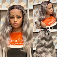 New! HANDMADE HUMAN HAIR GRAY WIG.LENGTH IS 16inches. Salt & Pepper Wig. was just added to eBay. Check it out! #eBay #eBaySeller Closure Wig Curly, Gray Wig, Braided Twist, Real Wigs, Curly Lace Frontal, Wig Shop, Wig Curly, Hair Gray, Curly Wig