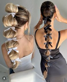 Braided Ponytails, Braided Hairdo, Hair Up Styles, Penteado Cabelo Curto, Braids For Long Hair, روتين العناية بالبشرة, Fashion Hair Accessories