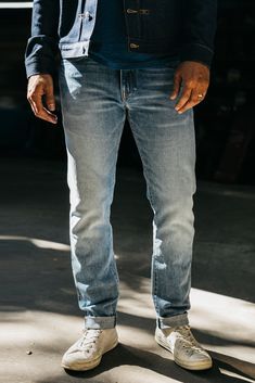 Our premium denim is inspired by the classic vintage blue jean. Our Premium Japanese 4-Way Stretch Selvedge denim story starts in Japan where our fabric is developed at one of the oldest denim mills. We blend a unique 4 way stretch material with selvedge denim to create a specific amount of stretch and comfort you wouldn’t typically get with selvedge denim. This 360 degree of stretch gives the wearer comfort from every angle no matter what they are doing. Our 4-Way Stretch selvedge fabric is wea Slim Keith, House Wash, Indigo Denim, Selvedge Denim, The Pen, Premium Denim, Blue Jean, Classic Vintage, Denim Fabric