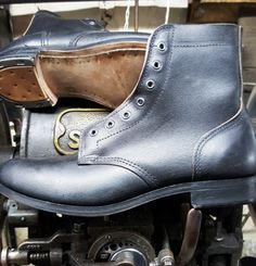 Canadian style Ammo boots Canadian Style, Cycling Shoes, Working Class, Vintage Boots, Classic Motorcycles, Motorcycle Boots, Custom Motorcycles, Handcrafted Leather, Dr. Martens Boots