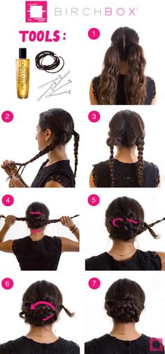 Gonna try this!  How To: Get a Folded Pigtail Braid Updo http://birch.ly/TXkeYz Holiday Hair Tutorial, Braid Updo, Pigtail Braids, Holiday Hairstyles, Braided Updo, Hair Envy, Hair Dos, Hair Day