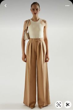 Bridesmaid Pants, Pants Outfit Work, Filipino Clothing, Modest Outfit Ideas, Professional Attire, Trouser Style, Pleated Pants, Mode Inspiration, High End Fashion