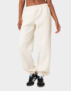 Reach Your Ultimate Level Of Coziness, While Still Feeling On-Trend With These Perfect Oversized Sweatpants. Sweatpants. Oversized Fit. 50% Cotton, 50% Polyester. Item Care: Wash With Similar Colors. Model Wears Size S. Model Height Is 5'9. | Edikted Clark Oversized  Pants Sweatpants Oversized, Oversized Sweatpants, Visionary Fashion, Oversized Pants, Wide Leg Sweatpants, Eye Circles, Swimwear Dress, S Models, Pacsun