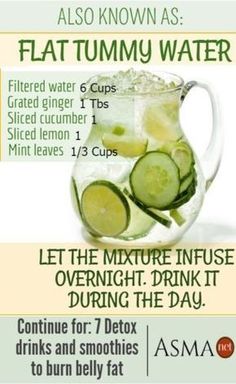 8 Detox Drinks and Smoothies to Purge Body Fat Fedtforbrændende Mad, Flat Tummy Water, Low Fat Diet Plan, Lose Tummy Fat, 500 Calorie, Cleanse Diet, Detox Water Recipes, Soup Diet