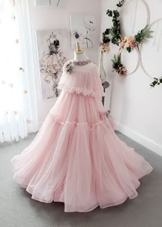 Girls Pageant Gowns, Birthday Gown, Pink Flower Girl, Mother Daughter Dresses Matching, Dresses Sheer, Pink Flower Girl Dresses, Pageant Gown, Mother Daughter Dress, Girls Frock Design