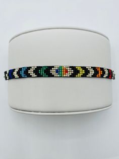 7 to 8 inches in length. LGBTQ Made with beautiful high quality Delica silver lined Japanese glass beads. Festival Multicolor Bracelets With Silver Beads, Multicolor Silver Beaded Bracelets For Festivals, Multicolor Silver Beads Bracelets For Festival, Silver Beaded Bracelets With Black Round Beads, Elegant Multicolor Beaded Bracelets With Tiny Beads, Elegant Multicolor Beaded Bracelets With Black Beads, Adjustable Silver Beads For Festival, Elegant Multicolor Beaded Stretch Bracelet, Festival Beaded Bracelets With Silver Beads